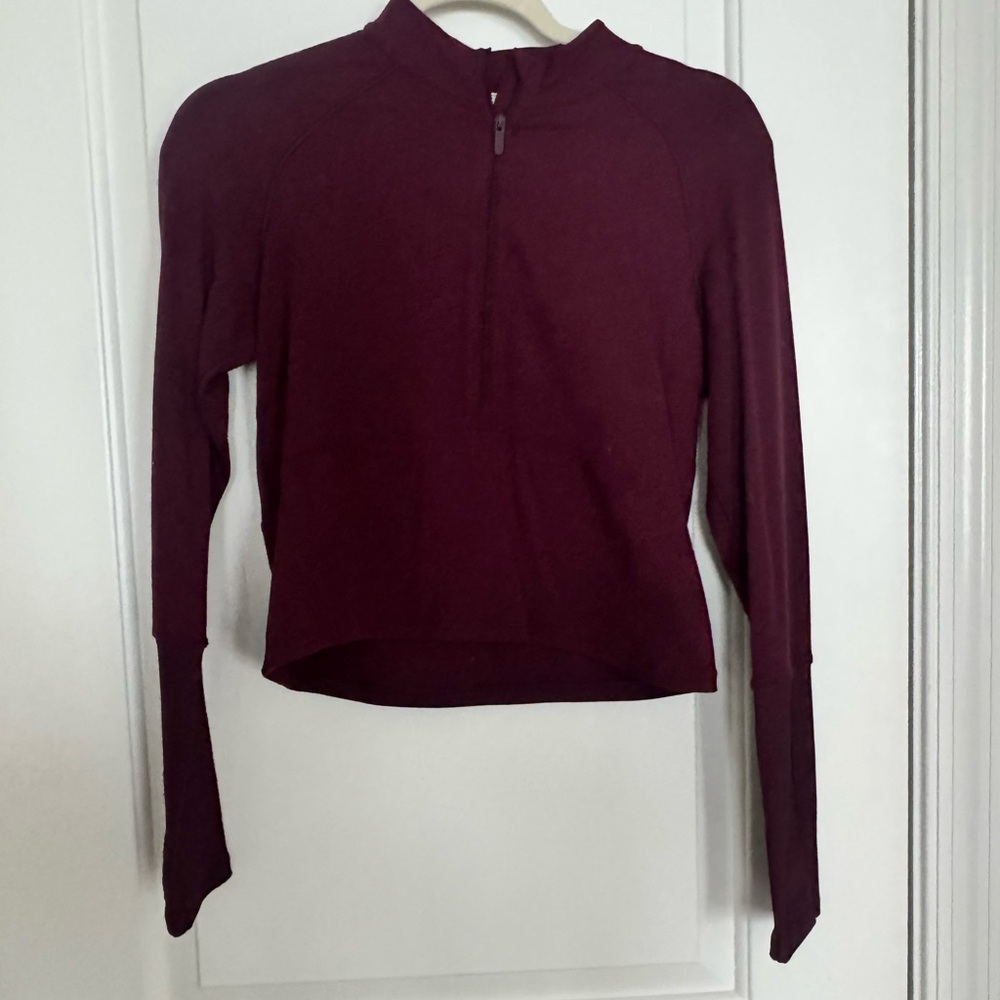 Lululemon Half Zip Maroon Long Sleeve jacket Sz.6